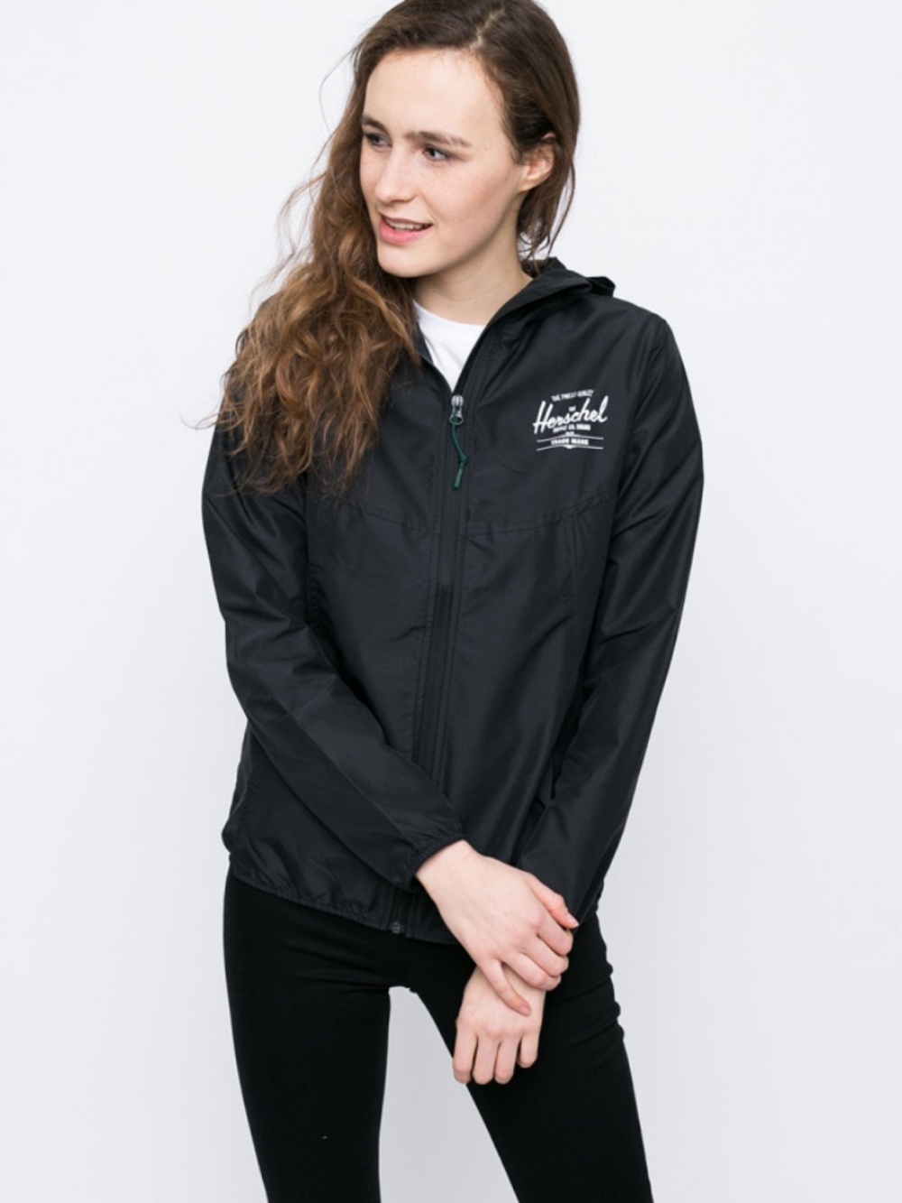 Herschel Women's Black Voyage Hooded Packable Jacket